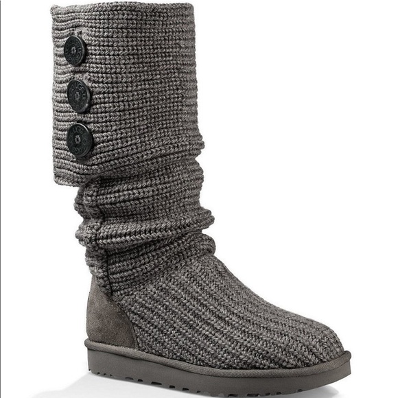 UGG Shoes - Gray Cardy Button Uggs